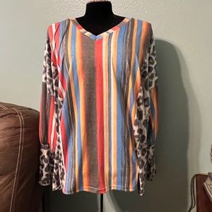 Serape and leopard top